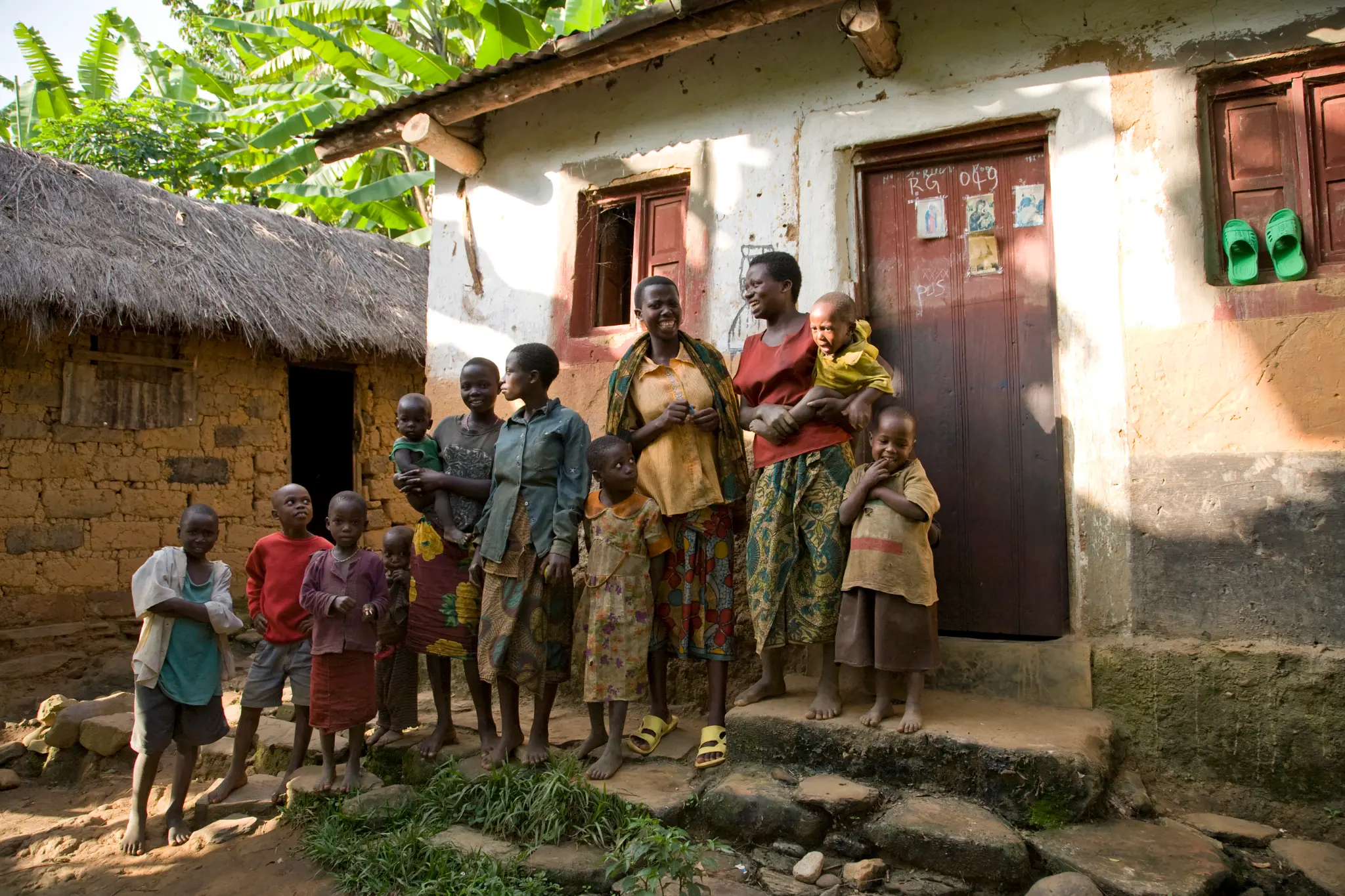 Famille africaine heureuse